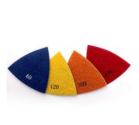 HOMESOM 80mm Triangular Diamond Polishing Pads Electroplated Sanding Pad for Multi Tool 4pcs