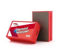 HOMESOM Diamond Hand Polishing Pads Electroplated Diamond Tools Pad Sanding Block for Grante MarbIe Stone Glass 200 Grit