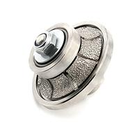 HOMESOM Diamond Hand Profiler B10,Half Bullnose Vaccum Brazed Profile Wheel Metal Cover Router Bit for Marble Granite D65 M14