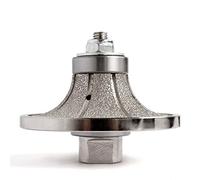 HOMESOM Diamond Hand Profiler B25,Half Bullnose Vaccum Brazed Profile Wheel Metal Cover Router Bit for Marble Granite D85 M14