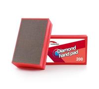 HOMESOM Electroplated Diamond Hand Polishing Pads 200 Grit Glass Grinding Pad Stone Marble Ceramic Hand DIY Tool