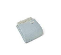 HomeSpace Direct 100% Pure British New Wool Dartmoor Throw Blanket Made in Wales - Blue
