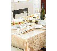 HomeSpace Direct Alexis Sparkle Embellished Table Runner - Cream