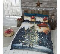 HomeSpace Direct Aurora Borealis Duvet Cover Set - Multi - King