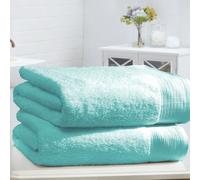 HomeSpace Direct Balborough Egyptian Cotton 2 Piece Towel Bale - Turquoise
