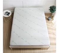HomeSpace Direct Bamboo Waterproof Mattress Protector Breathable No Noise Premium Deep Fitted Sheet (Single)