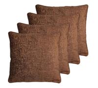 HomeSpace Direct Belmont Cushions 4 Pack in Copper | Size: 55 cm x 55 cm HomeSpace Direct Copper 55 cm x 55 cm
