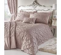 Homespace Direct Bentley Blush Woven Jacquard Duvet Cover Bed Set, King