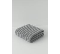 HomeSpace Direct Big Cord Silver Blanket/Throw - Silver - 150x200cm