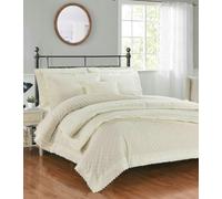 HomeSpace Direct Brentford Bedspread - Ivory - Bedspread