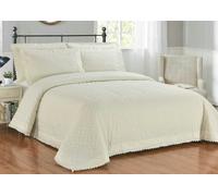 HomeSpace Direct Brentford Duvet Cover Set Bedding - Ivory - Single - Duvet Cover Set