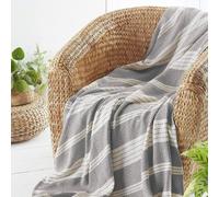 HomeSpace Direct Diamond Throw in Grey | Size: 200 cm x 240 cm HomeSpace Direct Grey 200 cm x 240 cm