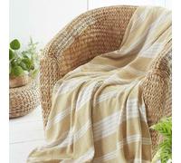 HomeSpace Direct Diamond Throw in Yellow | Size: 120 cm x 150 cm HomeSpace Direct Yellow 120 cm x 150 cm