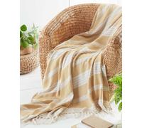 Country Club Diamond Design Throw 120X150Cm - Ochre, Yellow