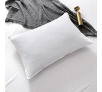 Homespace Direct Duck Feather and Down Pillow Pair Luxury 100% Cotton Cover