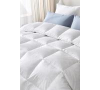 HomeSpace Direct Duck Feather & Down Duvet Quilt Hotel Quality 13.5 tog Winter in White | Size: Super King HomeSpace Direct White Super King