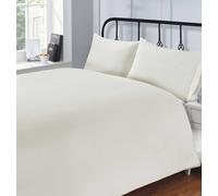 HomeSpace Direct Egyptian Combed Cotton Fitted Sheet in Cream | Size: Single HomeSpace Direct Cream Single
