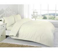 HomeSpace Direct Egyptian Cotton 16" Fitted Sheet 200 Thread Count Light - Cream - Single - 16" Fitted Sheet