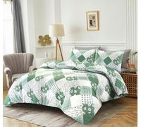 HomeSpace Direct Eloise Green Duvet Cover Set - King