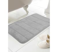 HomeSpace Direct Everyday Memory Foam Bath Mat in Grey HomeSpace Direct Grey