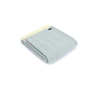 HomeSpace Direct Fishbone Duck Egg Blue Wool Throw - Duck Egg Blue