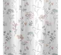 HomeSpace Direct Fleur White Shower Curtain HomeSpace Direct White