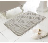HomeSpace Direct Geo Memory Foam Bath Mat in Natural HomeSpace Direct Natural