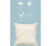 HomeSpace Direct Hollowfibre Cushion Inner - 56x56cm in White | Size: 45 cm x 45 cm HomeSpace Direct White 45 cm x 45 cm