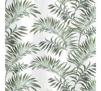 HomeSpace Direct Leaf White Shower Curtain HomeSpace Direct White