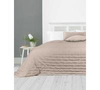 HomeSpace Direct Leon Embossed Bedspread - Brown