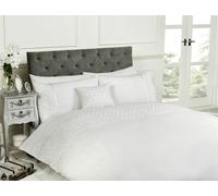 HomeSpace Direct Limoge Single Duvet Cover WHITE - R - White - Single