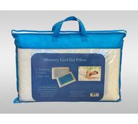 Homespace Direct Ltd Elsatex Memory Foam Pillow Wih Cool Gel Pad For Back And Neck Pain Hypoallergnic Easy To Clean