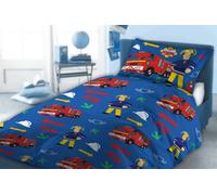 Homespace Direct Ltd Fire Man Sam Character Children's Duvet Cover Bedding Set