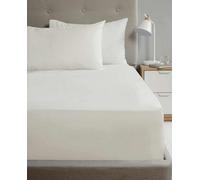 Homespace Direct Ltd Flat Sheet 180Tc Percale Cream King Size Sheet Suitable For Deep Mattresses