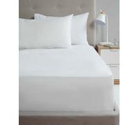 Homespace Direct Ltd Flat Sheet 180Tc Percale White King Size Sheet Suitable For Deep Mattresses
