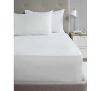 Homespace Direct Ltd Flat Sheet 180Tc Percale White Super King Sheet Suitable For Deep Mattresses