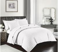 Homespace Direct Ltd Kampala Hill Egyptian Cotton Duver Cover Set 400 Tc Satin Stripe