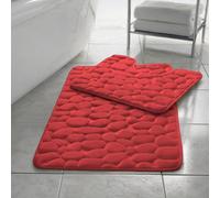 Homespace Direct Ltd Memory Foam Pebbles Bath Mat Set 2 Piece