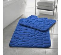 Homespace Direct Ltd Memory Foam Pebbles Bath Mat Set Non Slip 2 Piece