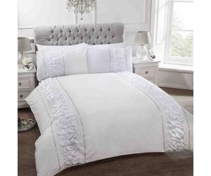Homespace Direct Ltd Provence White Single Duvet Cover Bedding