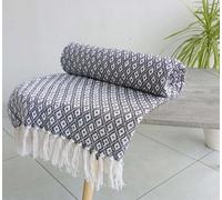 Rapport Home Eden Cotton Throw 228X254 Charcoal, Grey