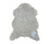 HomeSpace Direct Luxury Faux Rabbit Fur Rug Light Grey - Light Grey