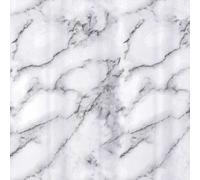 HomeSpace Direct Marble White Shower Curtain HomeSpace Direct White