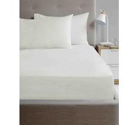 HomeSpace Direct Microfibre 180 Thread Count Fitted Sheets in Cream | Size: Single HomeSpace Direct Cream Single