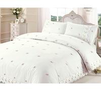 HomeSpace Direct Olivia Duvet Cover Set - Ecru - King
