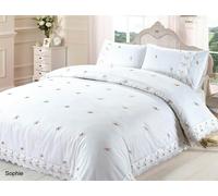 HomeSpace Direct Olivia Duvet Cover Set - White - King