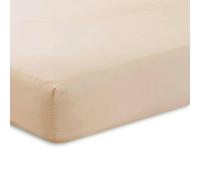 HomeSpace Direct Percale Extra Deep 16" Fitted Sheet - Light Brown - King