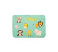 HomeSpace Direct Play Days Funky Animals Kids Childrens Play Rug - Multi - Polypropylene - 70x95cm