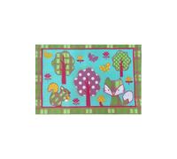HomeSpace Direct Woodland Animals Childrens Non-Slip Rug | Size: 60 cm x 90 cm HomeSpace Direct Multicolor 60 cm x 90 cm