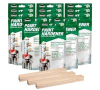 HOMESPHERE Homax Waste Away Paint Hardener, 12 Packs, 3.5oz - Fast Acting Solidifier for Disposal - Drying Powder for Acrylic & Latex With 25 Pcs. of 14 Inch Wooden Stir Sticks
